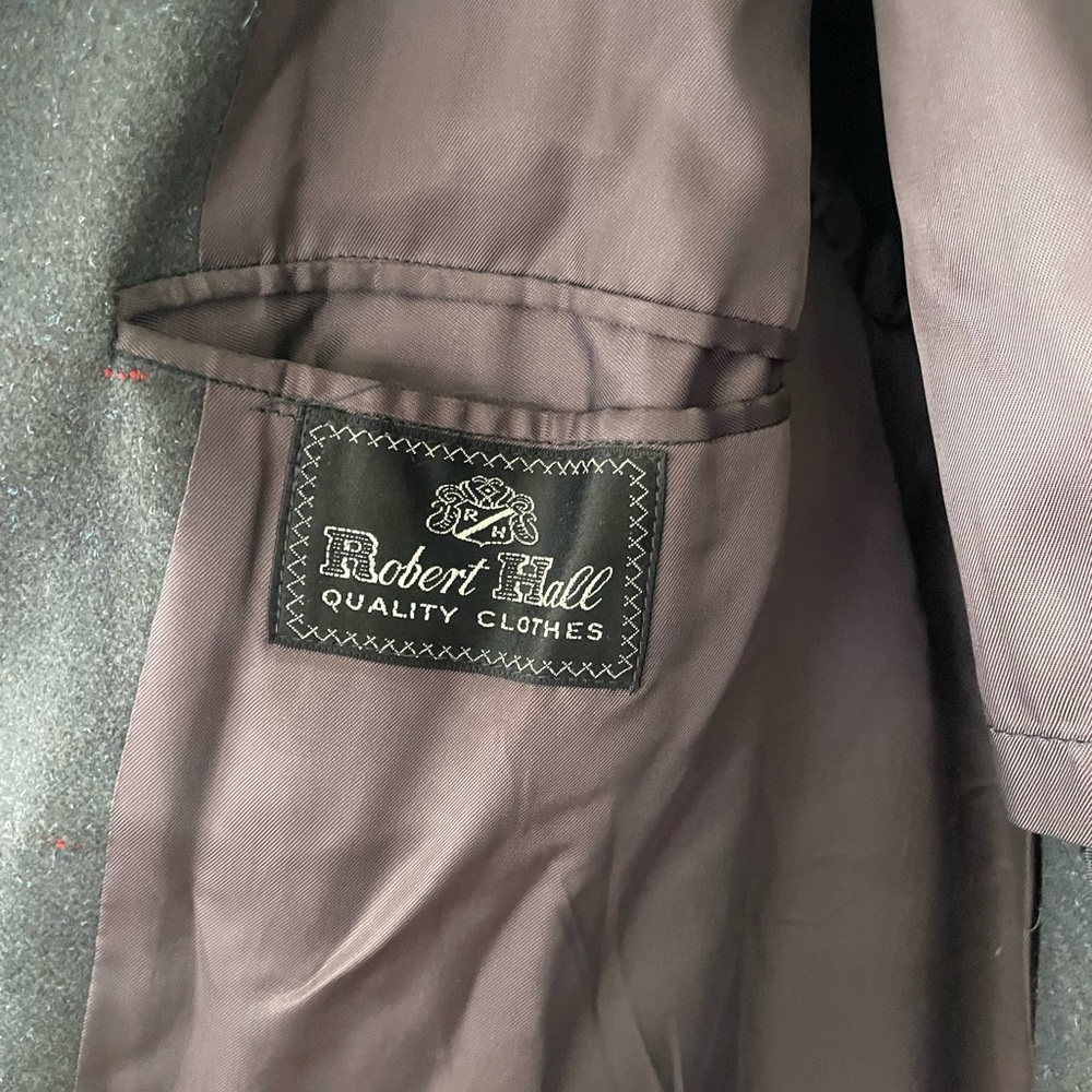 Men’s Vintage Robert Hall Wool Blend Coat View 4